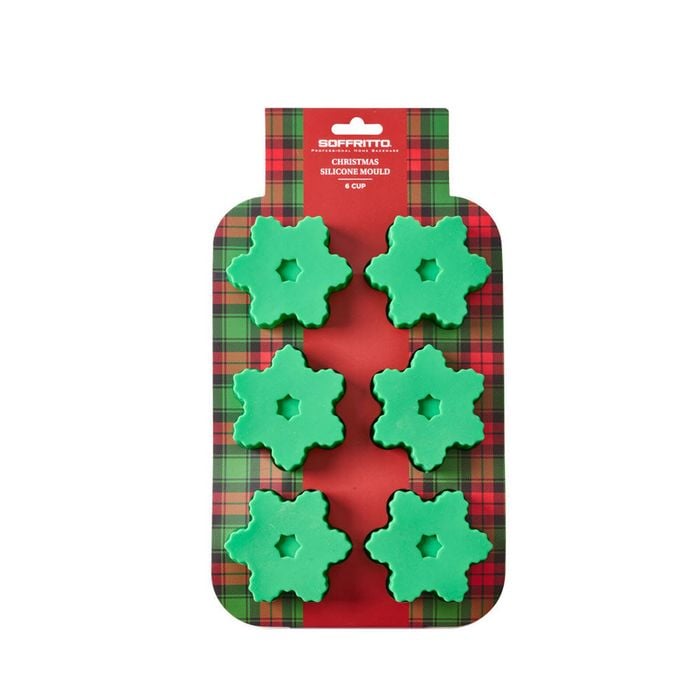Soffritto Professional Bake Silicone 6 Cup Xmas Mould