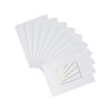 Nicola Spring 8" x 10" for 4" x 6" Picture Photo Mounts - White - Pack of 10