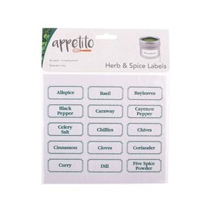 Appetito Herb And Spice Labels - Pack Of 45
