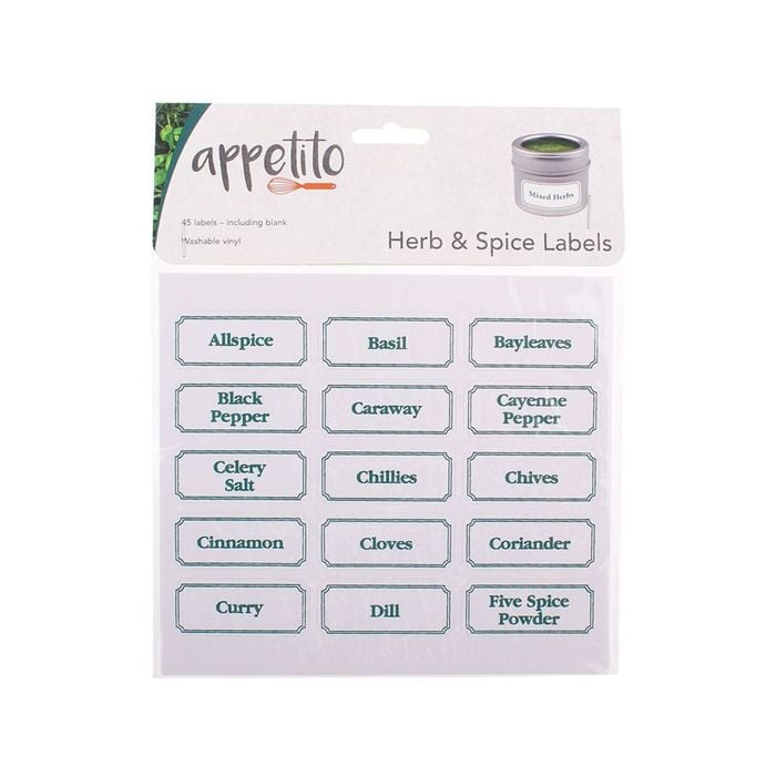 Appetito Herb And Spice Labels - Pack Of 45