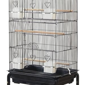 Yes4pets 153cm Large Bird Cage Pet Parrot Aviary Budgie Perch Rolling Stand Castor Wheel