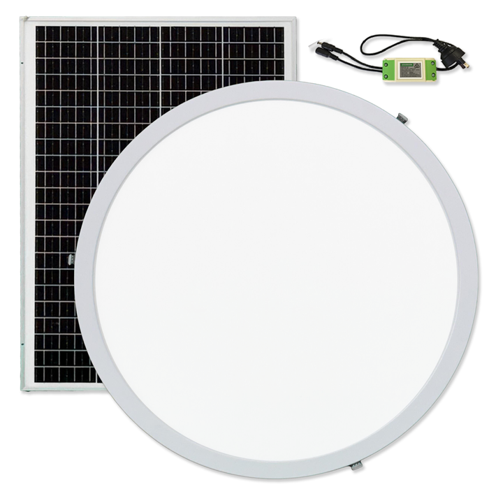 EzyLite 600mm Round HYBRID SolarLight Easy DIY Flush Mount Skylight Alternative with Bonus Driver