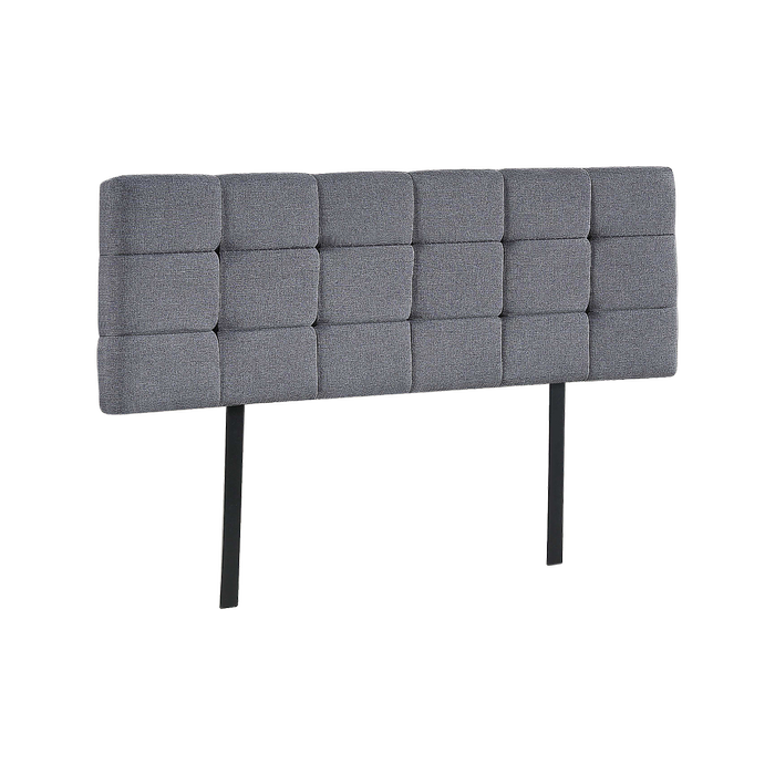 Linen Fabric Queen Bed Deluxe Headboard Bedhead - Grey