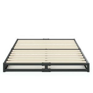 Zinus Double Joseph Bed Frame Metal Bed Platform Base - 15cm High Black