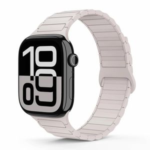 Tough On Magnetic Silicone Band for Apple Watch Series 10 38mm/40mm/41mm/42mm Starlight
