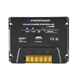 Mppt Solar Charge Controller Solar Panel Battery Regulator 12v/24v 20a With Usb