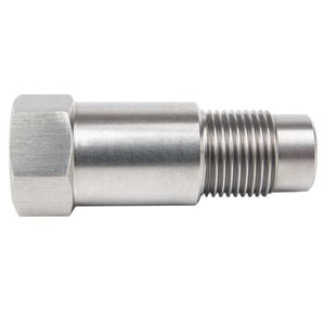 NNEOBA 2PCS O2 Sensor Spacer Adapter M18x1.5 Catalyst CEL Fix Silver