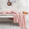CottonMore Bamboo fibre knitted ice silk textile blanket Throw Rug 130x160cm - Pink
