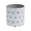 EDEN 11.5cm Grey Geo Indoor Concrete Planter - 115mm