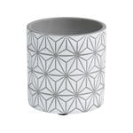 EDEN 11.5cm Grey Geo Indoor Concrete Planter - 115mm