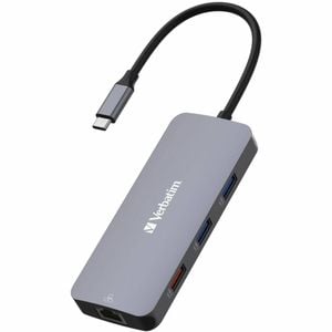 Verbatim Usb Type C Docking Station For Notebook - Charging Capability - Memory Card Reader