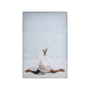 LVD Framed Canvas/Resin 80x120cm Poolside Wall Hanging Art