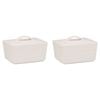 2PK Ecology Signature Porcelain Kitchen Lid Butter Dish 500g