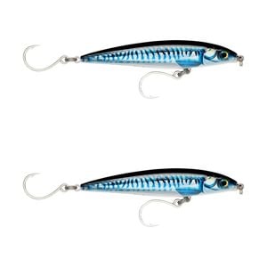 2x Rapala 14cm Saltwater X Rap Long Cast Shallow Minnow Fish Lures - SL/BL Mack