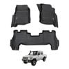 AUSGO Car Floor Mats for Toyota LandCruiser 79 Series LC79 Dual Cab 2012-Onwards All-Weather Floor Liners