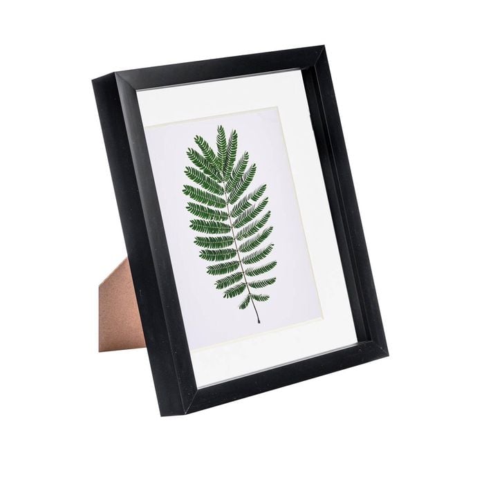 Nicola Spring 8" X 10" Black 3d Box Photo Frame - 5" X 7" Mount