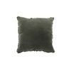Maine & Crawford Maci 50x50cm Velvet Ruffle Edge Cushion Pillow Decor Deep Sage