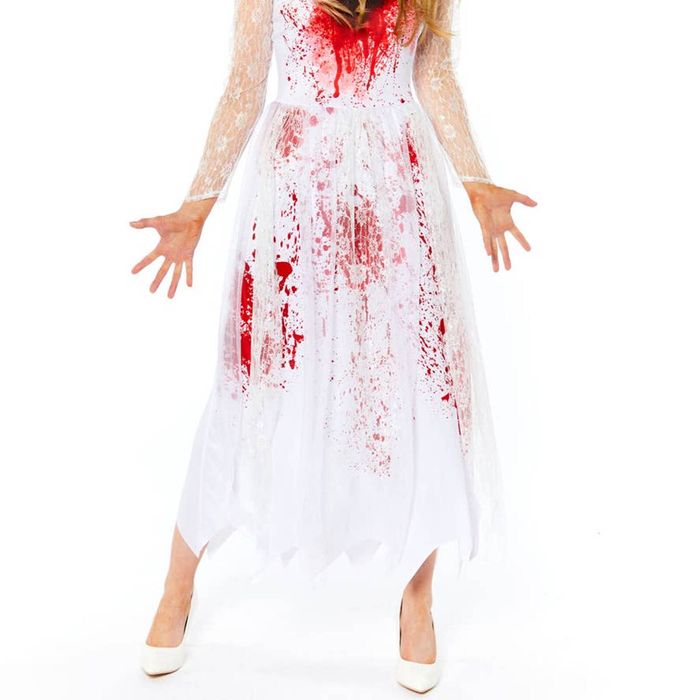 Bloody Zombie Bride Womens Halloween Costume - Medium