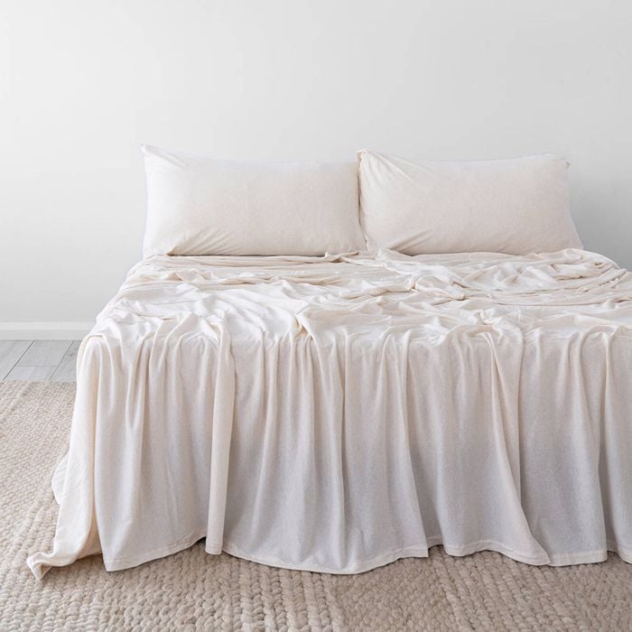 Bambury Bedt Organica Sheet Set - Stone