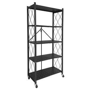 Alston 5 Tier Foldable Shelf Metal Display Rack Floor Standing Storage Capacity 100kg