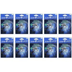 10x Surecatch 60lb Offshore Paternoster Fishing Rig Sharpened Hook - Size 8/0