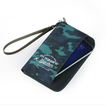 M Square Multinational Colorful Traveling Passport Wallet Bag Short Version Blue