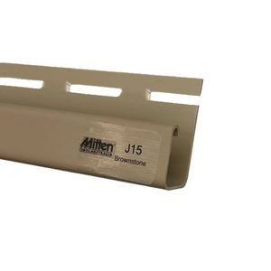 Mitten Vinyl Australia 3.66m Brownstone J15 Trim Vinyl Cladding