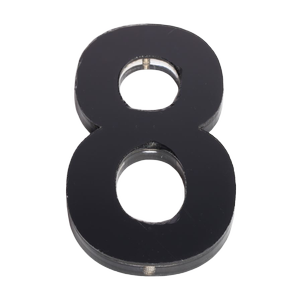Sandleford 120mm 8 Black Acrylic Numeral