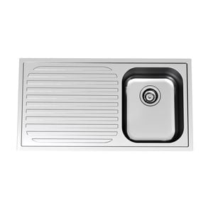 Clark Monaco Single Right Hand End Bowl Sink with No Tap Hole