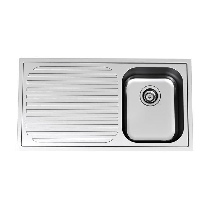 Clark Monaco Single Right Hand End Bowl Sink with No Tap Hole