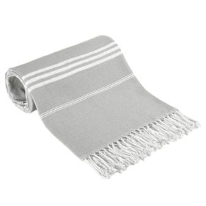 Catzon 100cm Turkish Beach Towels Sand Free Oversized Bath Pool Swim Towel-grey
