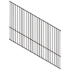ProtectorAl 0350-1200W x 1200H Satin Black Flat Top Square Picket Pool Fence Panel Raked 16-30º - Black