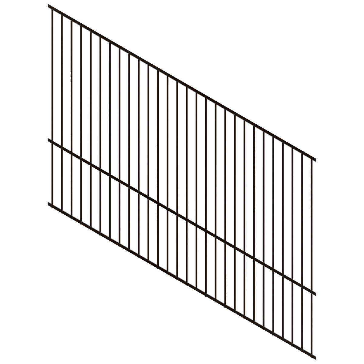 ProtectorAl 0350-1200W x 1200H Satin Black Flat Top Square Picket Pool ...