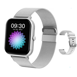 Smart Watch Fitness Tracker Silver