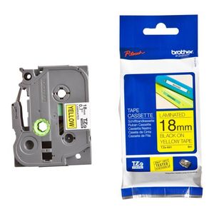 Brother TZE-FX641 - 18MM BLACK ON YELLOW FLEXIBLE TZ TAPE