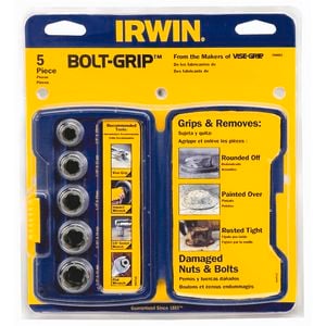 5 Piece Bolt-Grip Bolt Extraction Set in Pro Case Irwin