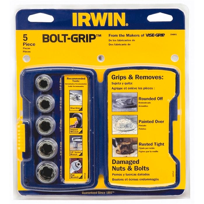 5 Piece Bolt-Grip Bolt Extraction Set in Pro Case Irwin