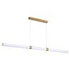 Oriel Lighting Kallita Opal Matt cm LED Pendant Light Satin Brass 150cm