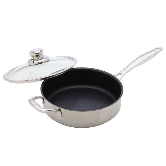 Swiss Diamond Nonstick Clad Induction 24cm 3l Saute Pan & Lid