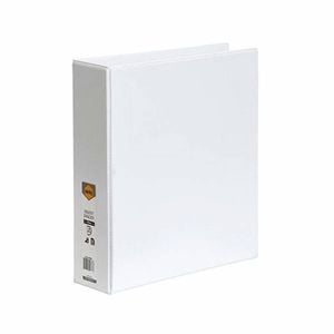 Marbig Clearview A4 3D-Ring Insert Binder 50mm (White)