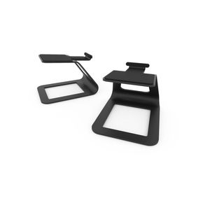 Kanto SE2 Elevated Desktop Speaker Stands for Small Speakers - Black, Pair