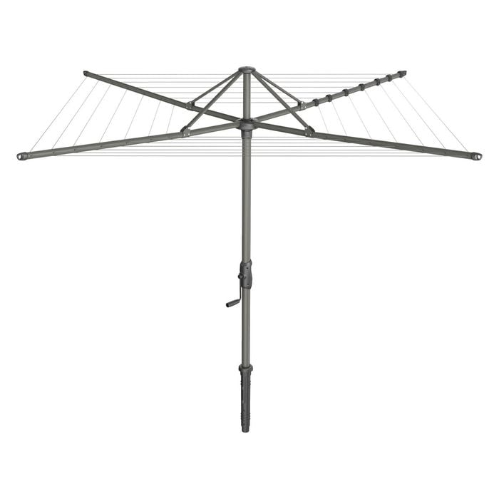 Hills 45m Medium Rotary Clothesline - 7 Line Woodland Grey