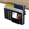 CARLA HOME Under Desk Side Laptop Holder Storage with No Drill Cable Management Tray and Pen Storage for Office and Home