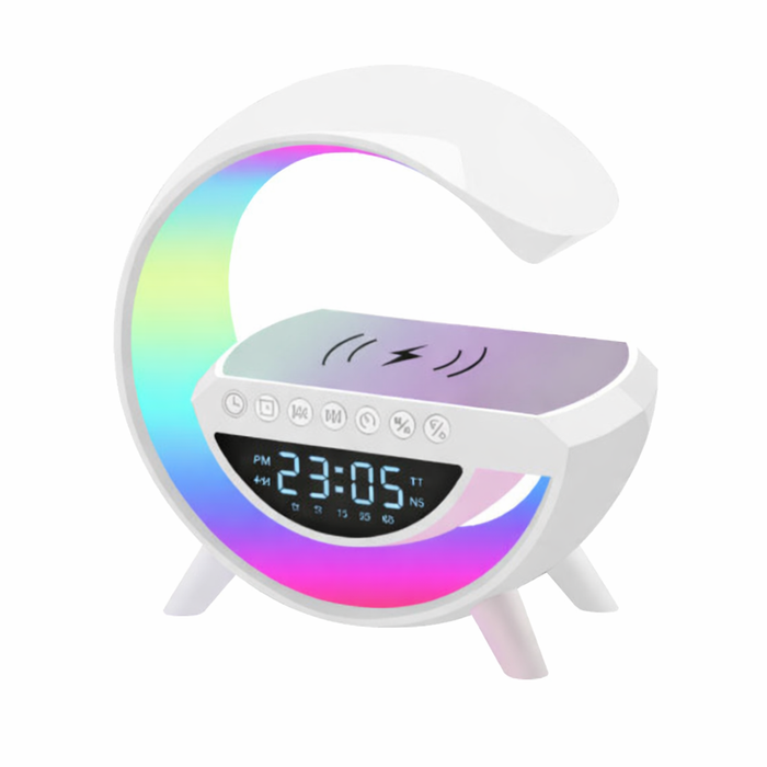 BDI 3 in 1 Rainbow Night Light Wireless Charger Stereo Speaker