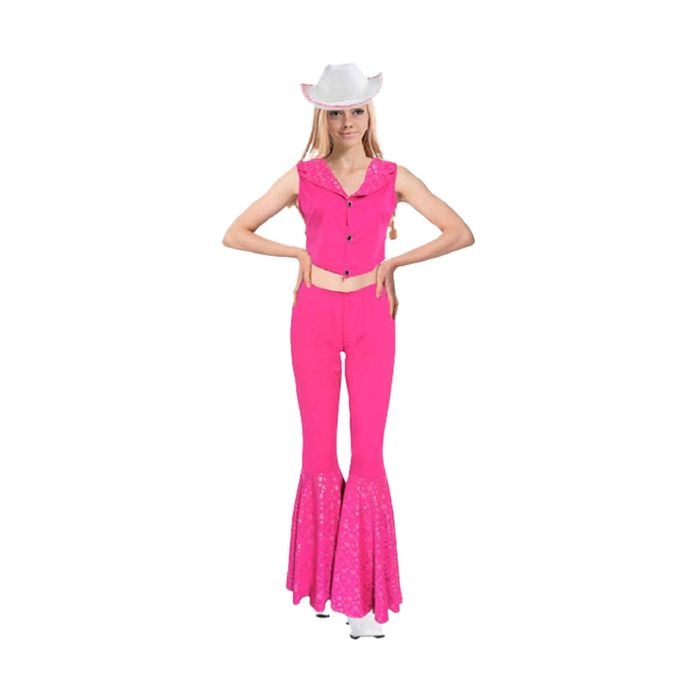 More Than Party Adult Pink Doll Cowgirl Costume Outfit M/L