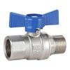EnduraSeal 15mm Male and Female Butterfly Handle Water Ball Valve