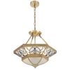 Telbix Orista Modern Pendant Hanging Lamp Light Solid Brass Brass Brass