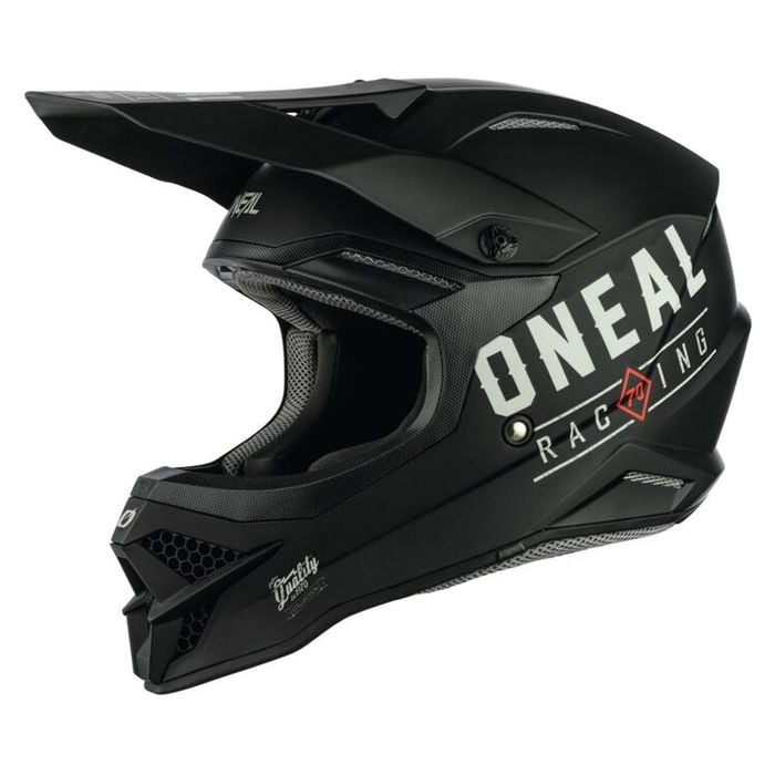 Oneal 2022 3 Series Dirt Helmet Adult Black/Grey 2XL