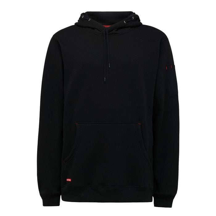 Hard Yakka Black Brushed Fleece Hoodie - Size S