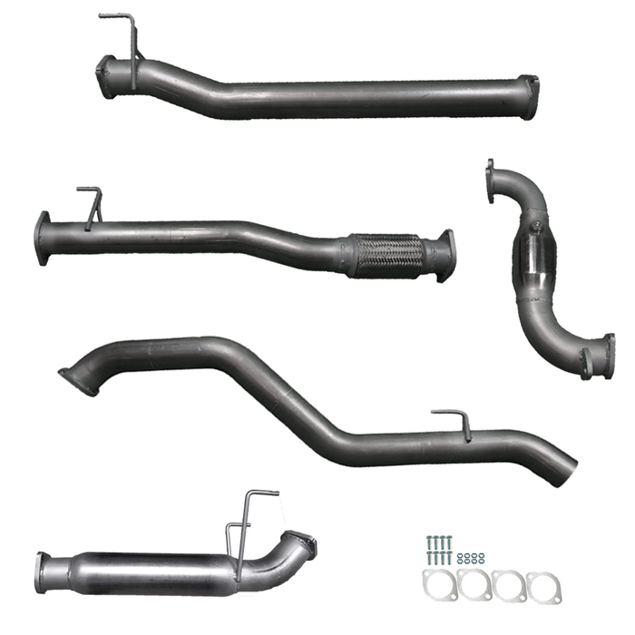 Ignite Exhausts Turbo Back For Isuzu D-max 3l 3" Cat & Hotdog Raw Aluminised Steel